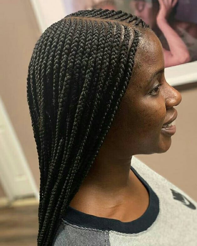 Natural Sister Salon On Twitter Two Layer Small Feed In Braids