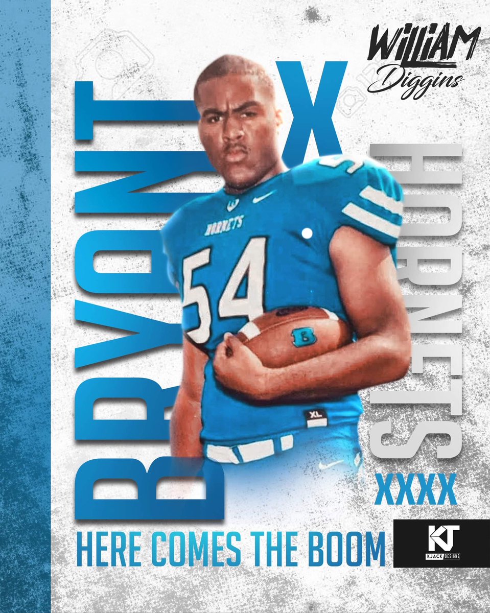“THAT BOY DIGGINS !!”🔵💪🏽#212 #KJACKDesigns @Hornet_TD_Club <a href="/bryanthshornets/">Bryant High School</a>