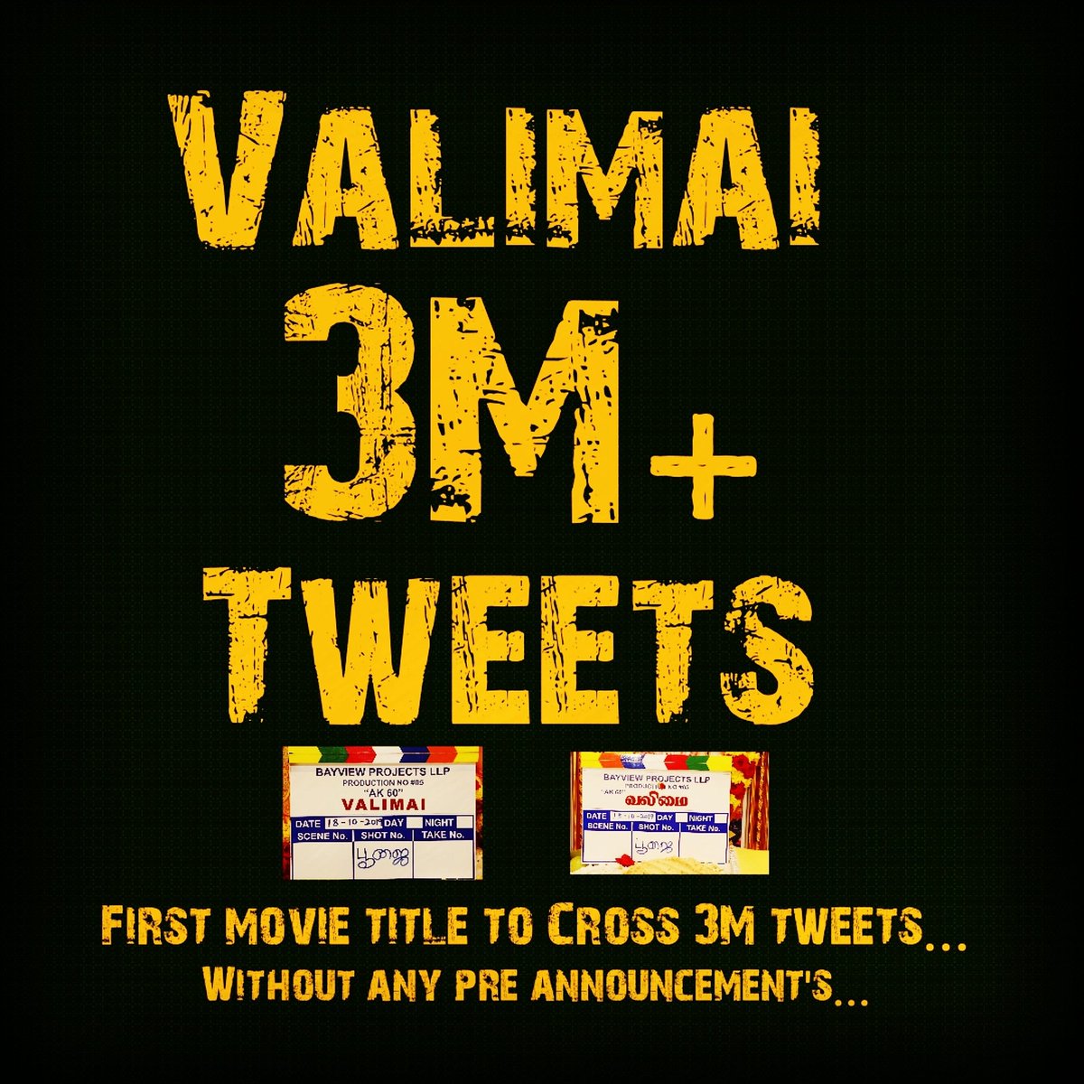 itsmeikandan's tweet photo. #valimai #ValimaiFirstLook  #ValimaiTagRecords https://t.co/a91sWH8Nks