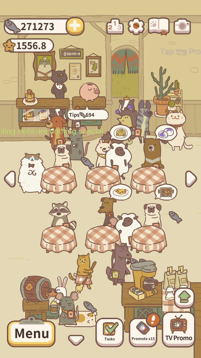 Reviewbyttxttg's tweet photo. 🍙 Animal restaurant

เกมนี้น่ารักมาก แบบเป็นเกมร้านอาหารของน้องสัตว์ เล่นเพลินๆ เราต้องเก็บ cot เอาไว้อัพเกรดร้านจากการตกแต่งร้านงี้ เวลาซื้อเฟอร์นิเจอร์/อัพเดทจะได้ดาว แล้วเราก็จะได้เมนูกับลูกค้าใหม่ๆเพิ่ม มีลค.แปลกๆแล้วก็พิเศษด้วย มี 4 โซน คือร้าน ครัว บุฟเฟต์ สวน
#แอพดีบอกต่อ https://t.co/6WJDDj4Hs9