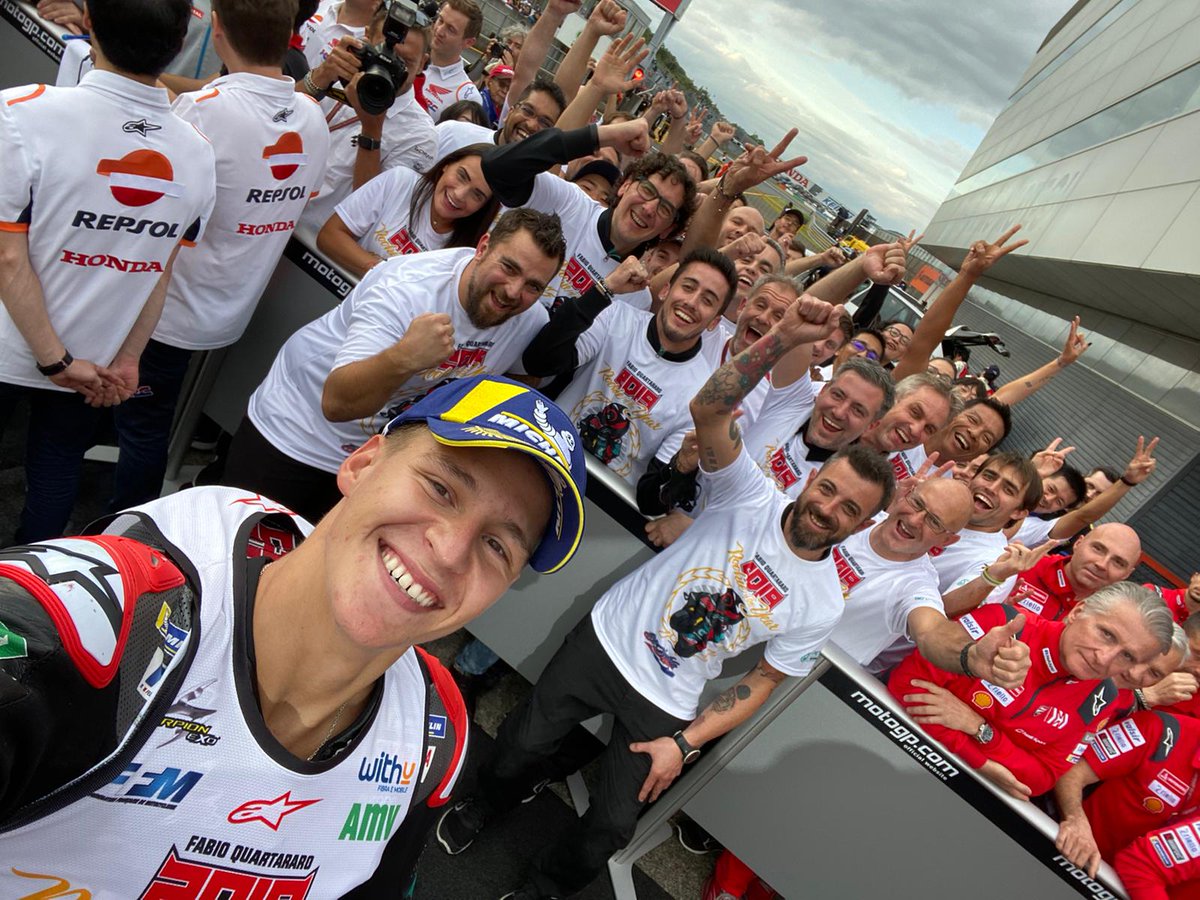 😆😁 #ParcFermeSelfie #r20okie 

#PETRONASmotorsports | #MotoGP | #JapaneseGP | #FQ20 | #FM21
