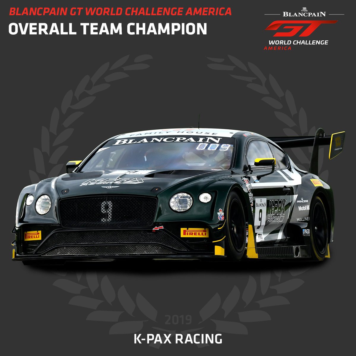 gtworldcham's tweet photo. Team Champions for 2019 Blancpain GT World Challenge America!

#GTWorldCh #America https://t.co/CeOTr7aWkW