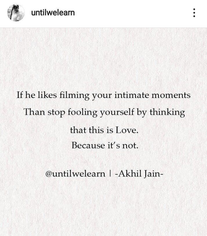 untilwelearn's tweet image. If he likes filming your intimate moments... 
#UntilWeLearn
#SundayMorning #SundayMotivation #SundayThoughts
