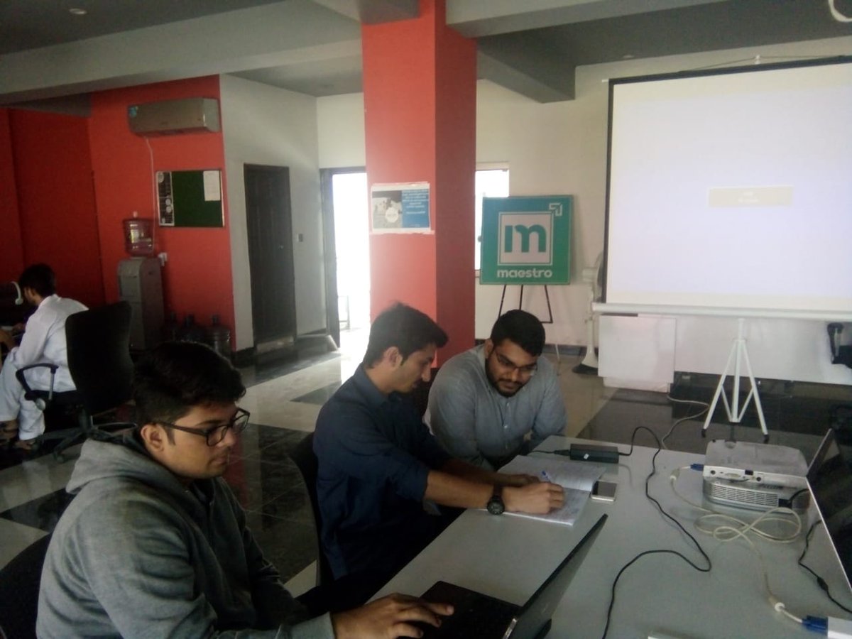 SpaceApps_Isb's tweet photo. Day-2 of NASA #SpaceApps challenge 2019! Our participants are at work &amp; the mentors are guiding them to shape up their solutions. #CoWork24
@SpaceApps_Pk @PeshawarApps  @RaheQamar  @gdgcloudISB @cxopakistan @mohdify 
#spaceappschallenge2019 #spaceappsIslamabad #spaceappsPakistan https://t.co/qnlOlT7Khj