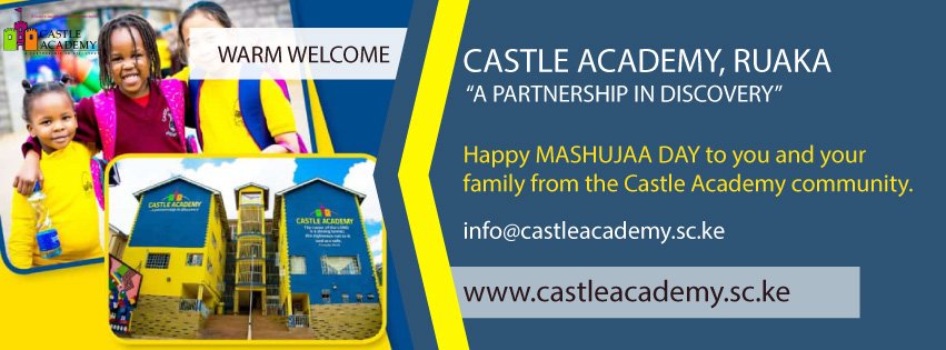 CastleRuaka's tweet photo. Happy MASHUJAA DAY to you and your family from the Castle Academy community. -A Partnership in Discovery-
#headies2019 #SundayThoughts #KOTLoyalFaithfuls #MashujaaDay2019 #SundayMotivation #twajishangilia
@dailynation @StandardKenya @TheStarKenya https://t.co/bANDkRK0Lw