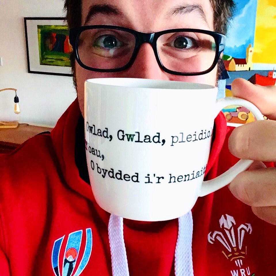 charliemjones's tweet photo. Coffee keeping me going for today’s early morning game!  Come on boys!!!!

#CymruAmByth #HWFN #RWC2019 #WALvFRA #Wales #WelshBoy #Welsh https://t.co/5FjNuBKZEE