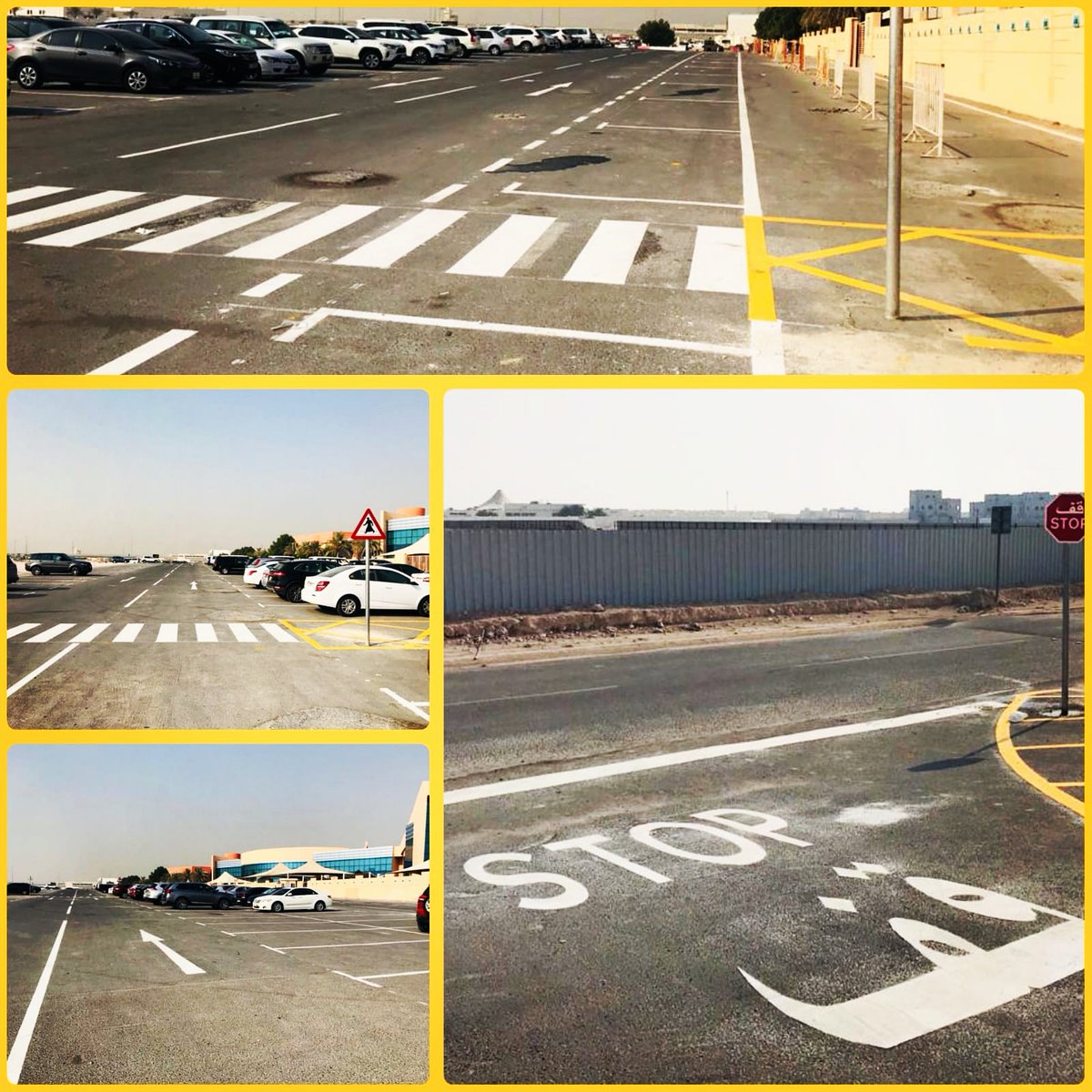 TMS_Qatar's tweet photo. #TMSQatarworks🚧
#RoadMarking Team in Ain Khalid🚙🚦# School Parking#Parking Lines#Lane Lines
#SimplifyingRoadSafety🛑🚥and
#TrafficManagement🚏🚛 https://t.co/2Ulb4AU8uq