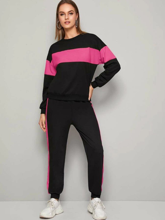 NANASHOPPING1's tweet photo. Contrast Panel Sweatshirt With Sweatpants Tracksuit Set

https://t.co/14GWKpKYFu

#fitness #sports #sweatpants #sweatshirt #trucksuit #running #clothing #fashion #cotton #contrast #longsleeve https://t.co/5CdNsXrMN4