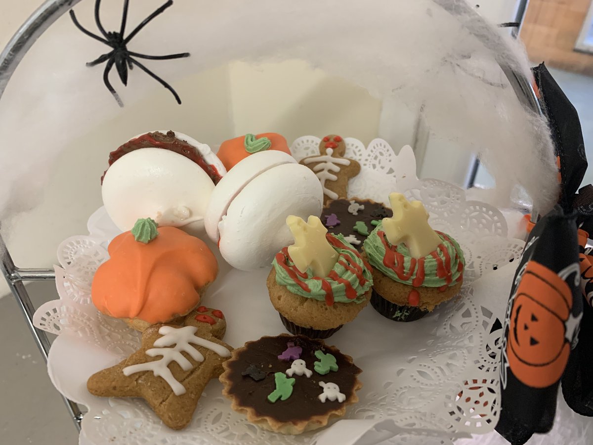 MayfieldFarmBak's tweet photo. 🎃 Our Halloween Afternoon Tea is available until the 3rd November for just £19.50 pp. Book yours now via the website https://t.co/jTBP9eOl4V or calling 01279 411774. #afternoontea #halloween #halloweenafternoontea #halfterm #dayout #bakery #harlow #essex https://t.co/jQH4y1Me6o