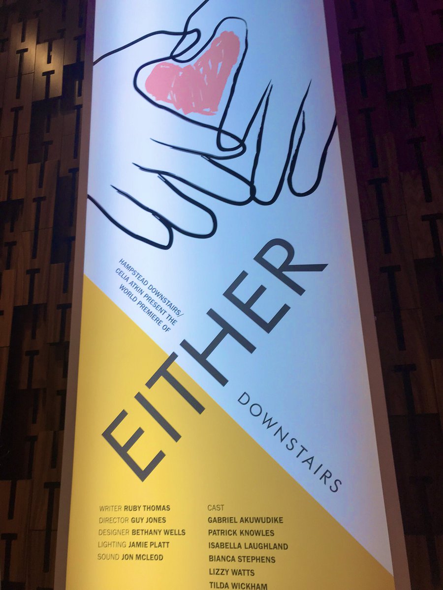 gemmakenny91's tweet photo. “You’re not a feee spirit if you don’t have a diary, you know, you’re just a fucking twat...” Still laughing from the bloody brilliant #HTEither @Hamps_Theatre Saw this on Friday evening &amp; the cast are absolutely on fire with this quick pace, current &amp; witty piece !👏 #goandseeit https://t.co/sriYEWHQ94