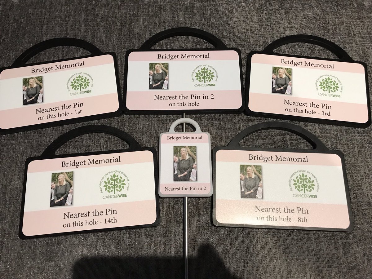Signs4Golf's tweet photo. What a year we’ve had supplying these Gr8 markers to these fantastic charity’s 😎🏴⛳️🏌🏽♂️#charitygolf #prostatecancer #cancerwise #skindisease @UKCorporateGolf @Ulstergolfdaily make your day a one to remember. https://t.co/qVdpkdtETO