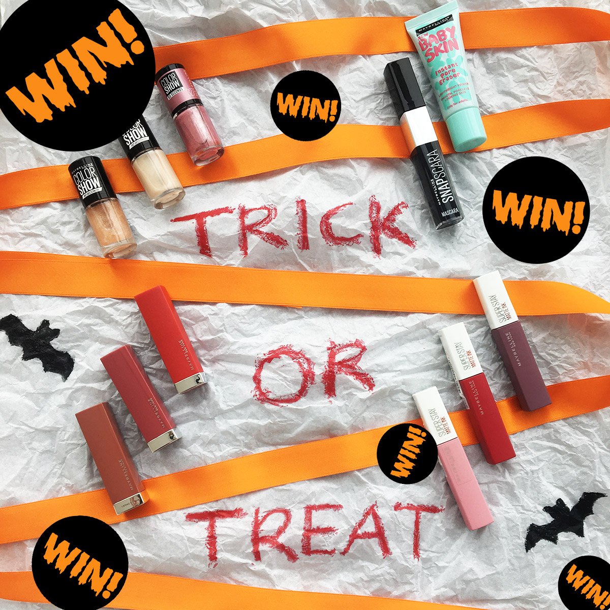 🎉#GIVEAWAY TIME🎉

🎃HALLOWEEN🎃 is nearly here - we've teamed up with MAYBELLINE to give you a chance to #WIN a Maybelline Make-up Goody Bag! 🙌

For your chance to #WIN - RT this post &amp; FOLLOW 
<a href="/SaversHB/">Savers</a>

UK only, Ends 22/10/19 23:59. T&amp;Cs apply – bit.ly/2XRZkPf