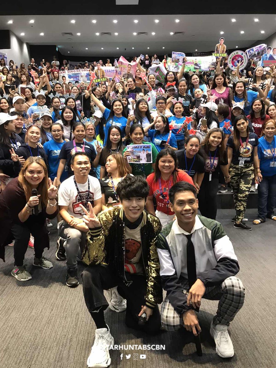 starhuntabscbn's tweet photo. SOLID ang saya ng #FumiYamInSG! Maraming salamat, Team Singapore ✨🎉 https://t.co/ugoGnkPWhW