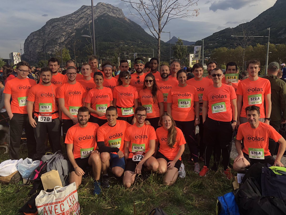 BD_eolas's tweet image. Au départ !@GrenobleEKIDEN  30 coureurs 5 équipes #eolas @BD_Group Avec le beau temps☀️ #grenoble