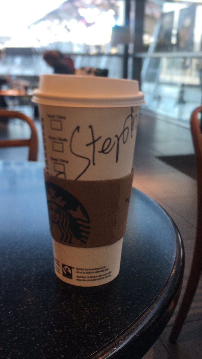starbeardgame's tweet photo. A #Starbeard having #starbucks? It’s star-caption! #EGX2019 https://t.co/IjArNaHZb3