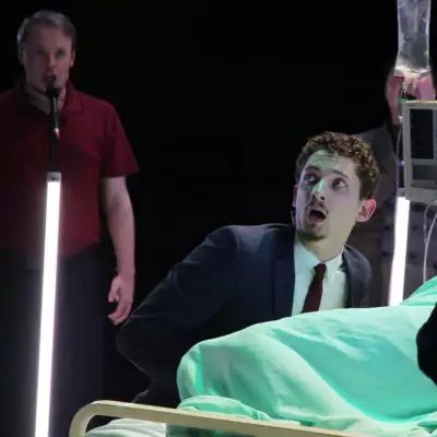 AndrewCNorman's tweet photo. Really glad I caught @CamGreekPlay yesterday at @CamArtsTheatre 

Who knew a play performed entirely in Ancient #Greek could be so compelling for a modern day audience?

#OedipusAtColonus was filled with tension and energy.  Thanks to cast and crew!

https://t.co/YVdoMU1wID https://t.co/3o0frfmFtJ