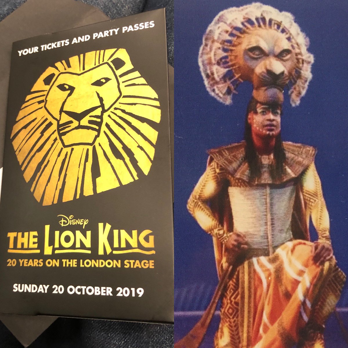 AkoMitchell's tweet photo. Today! 😊🦁❤️#lionking20thanniversaryuk #gala #mufasa #sayitagain #theyliveinyou #rememberyourpride https://t.co/HIkK9Yjj8M