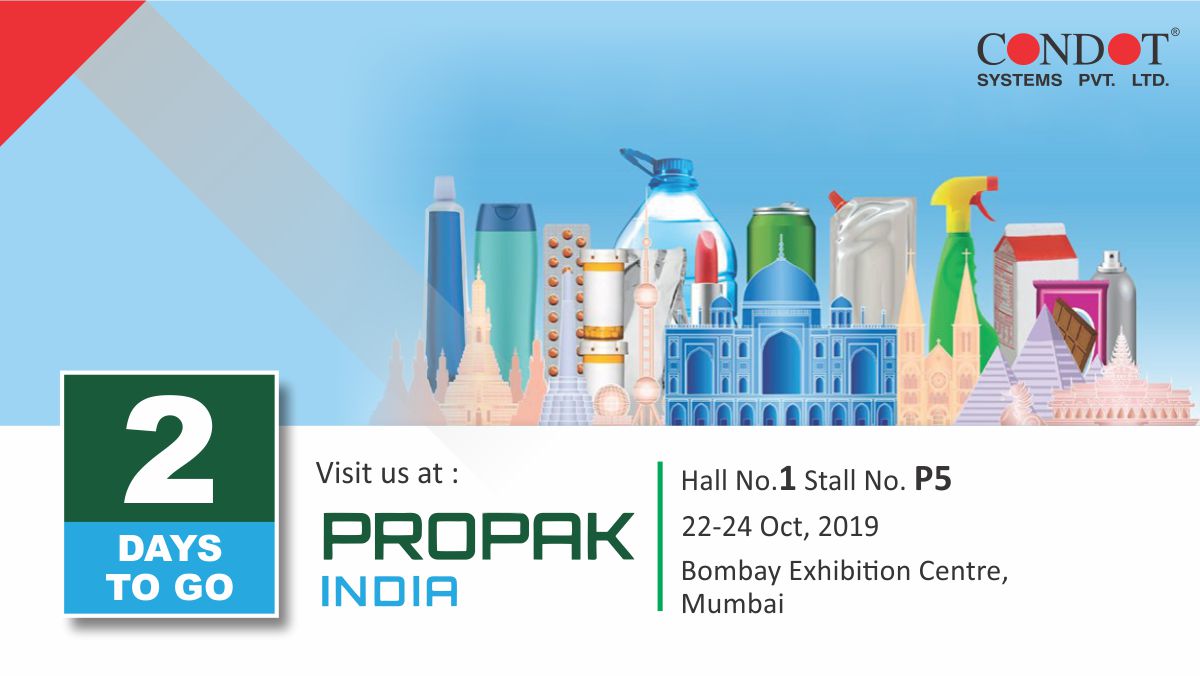 condot_systems's tweet photo. || PROPAK INDIA 2019 EXHIBITION ||
:
Don't forget to visit us at Hall No.1 Stall No. P5 during #PropakIndia2019 to have a look at our UV Printing Solution for Non-Porous Surface.
:
#Exhibition #UVprintingSolution #Pharmaceutical #Packaging #FoodPackaging #PackagingMachinery https://t.co/04G6jnyjla