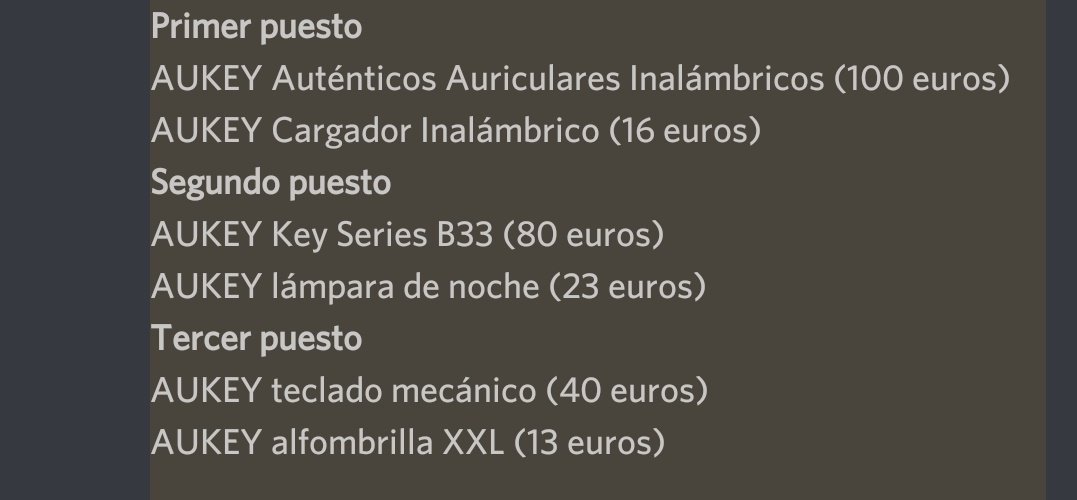 VythonEsports's tweet image. Gracias a @AUKEYofficial podemos dar a conocer los premios que se otorgarán en los #VythonGames 

2 DE NOVIEMBRE GENTE!!!!