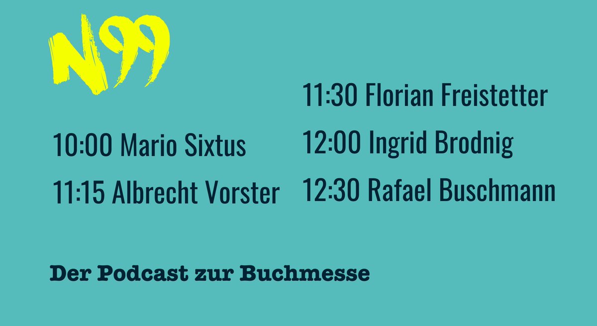 detektorfm's tweet photo. Heute live bei https://t.co/LhONX6ujcq auf der Frankfurter Buchmesse. Halle 4.1, #N99 @sixtus @SleepsVorster  @astrodicticum @brodnig @Rafanelli https://t.co/DHWRNSrfmf