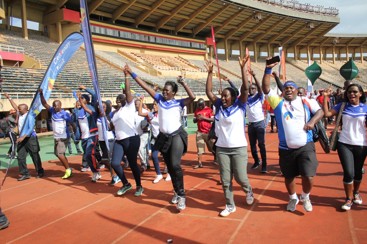 CentenaryBank's tweet photo. Today we are at Mandela National Stadium for the 20th Edition of the Annual Bankers’ Sports Gala - 2019 outdoor games. Stay tuned to our pages for exciting updates on the scores. #BankersGala #TeamCente https://t.co/eAbVyjYX1K