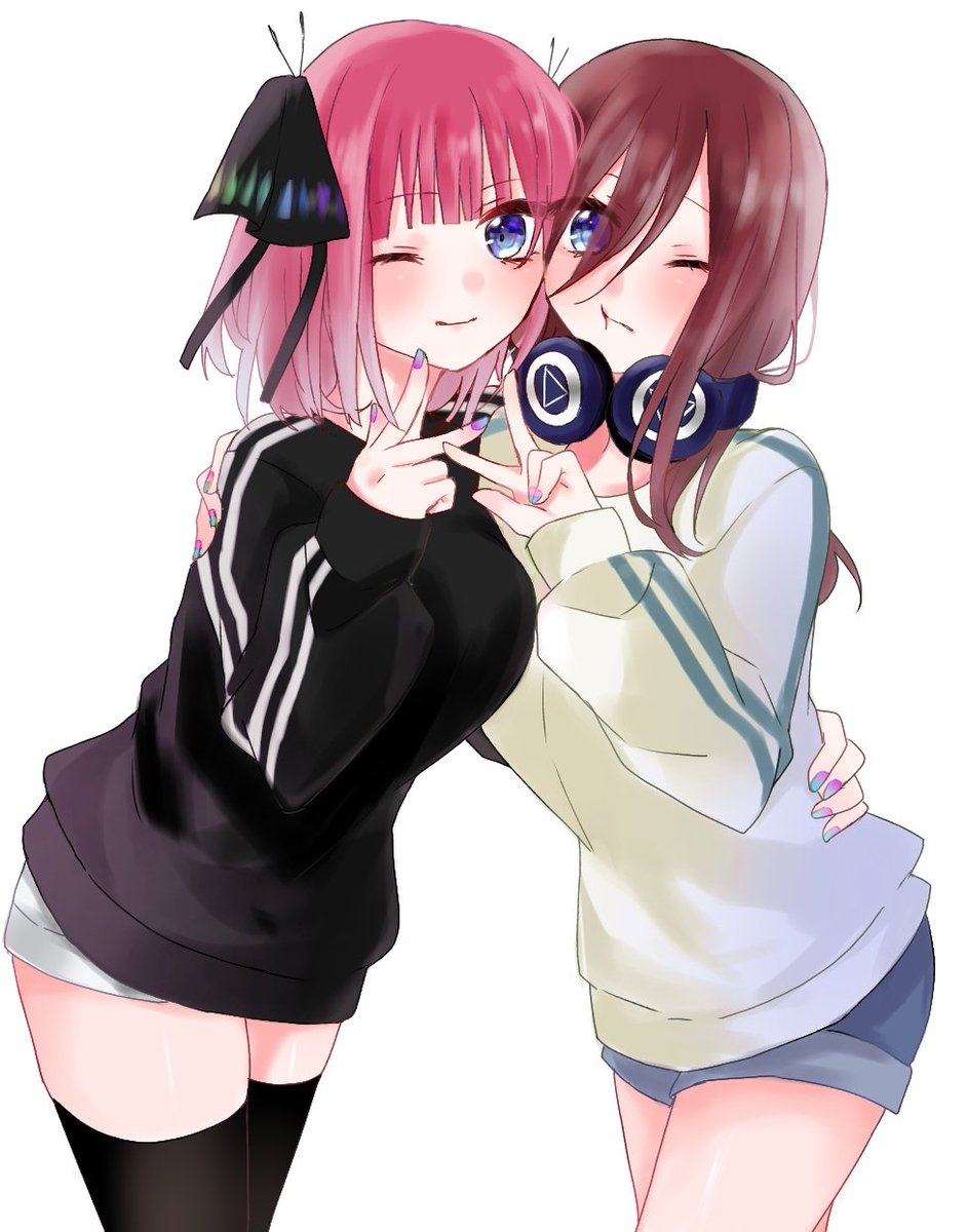 二乃三玖かわいい好き?? 八時間頑張って描いたぞ、、、 #五等分の 