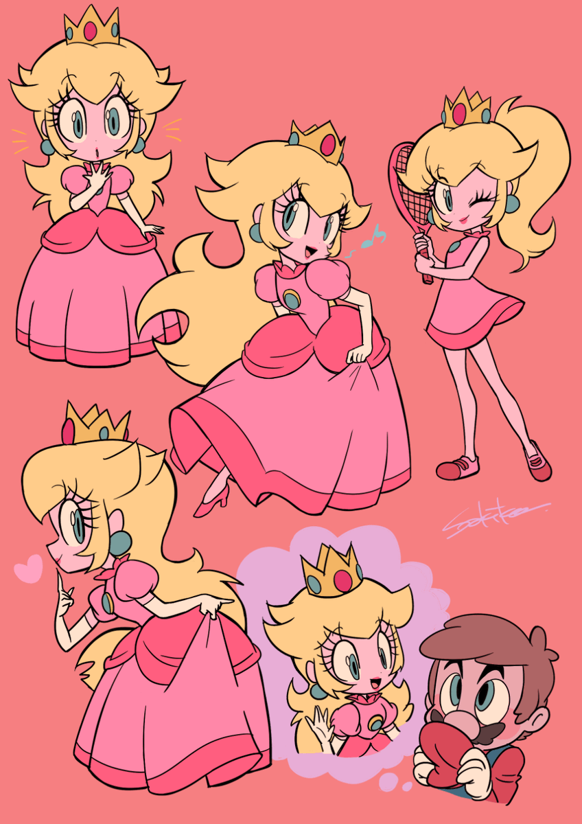 マリオ ,ピーチ姫 「Princess Peach 」|Sakiko🐌のイラスト