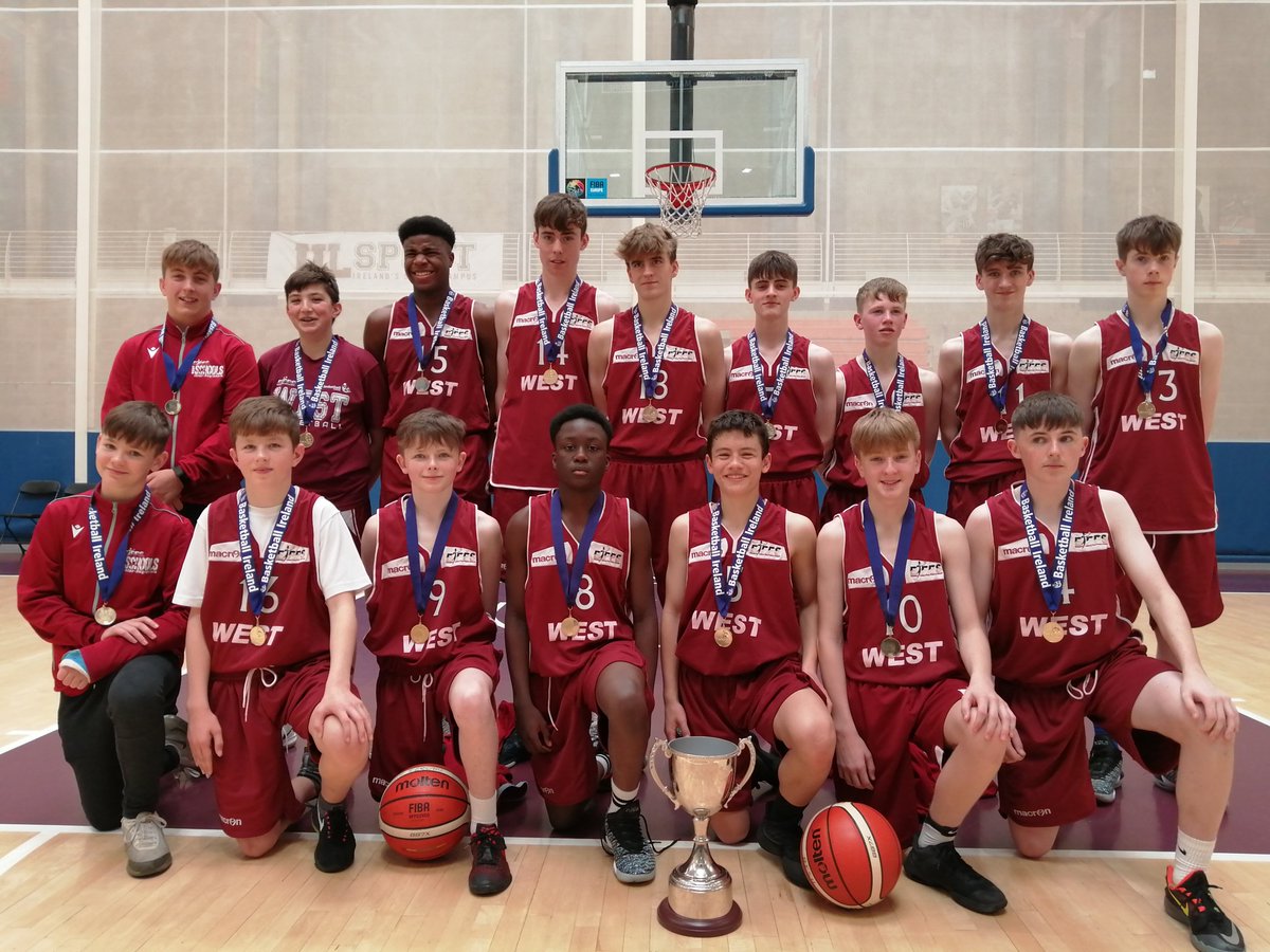 And cup goes to the west. 52 to 30.  Tom collins Cup champions. <a href="/BballIrl/">Basketball Ireland</a>