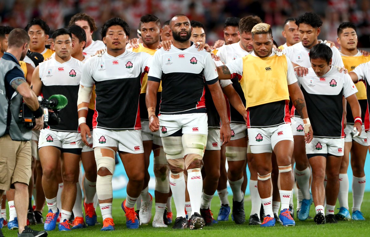 Spirit. Passion. Teamwork.  👏💪💯

<a href="/JRFURugby/">Japan Rugby</a> 

#RWC2019 #JPNvRSA #RWCTokyo