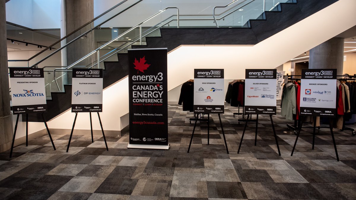 Big THANK YOU to Presenting, Platinum, Gold, Silver + Bronze sponsors for a great conference week!
<a href="/nsgov/">Nova Scotia Gov.</a> @energy_dp <a href="/jdirvinglimited/">J.D. Irving, Limited</a> #AtlanticTowing <a href="/HorizonOffshore/">Horizon Maritime</a> Emera, Maritimes &amp; Northeast Pipeline <a href="/exxonmobilcan/">ExxonMobil Canada</a> HEEREMA <a href="/SabellaTidal/">Sabella</a> <a href="/Tugliq/">Tugliq Energy</a> <a href="/terrapureenv/">Terrapure</a> <a href="/SecundaCanada/">Secunda Canada</a>