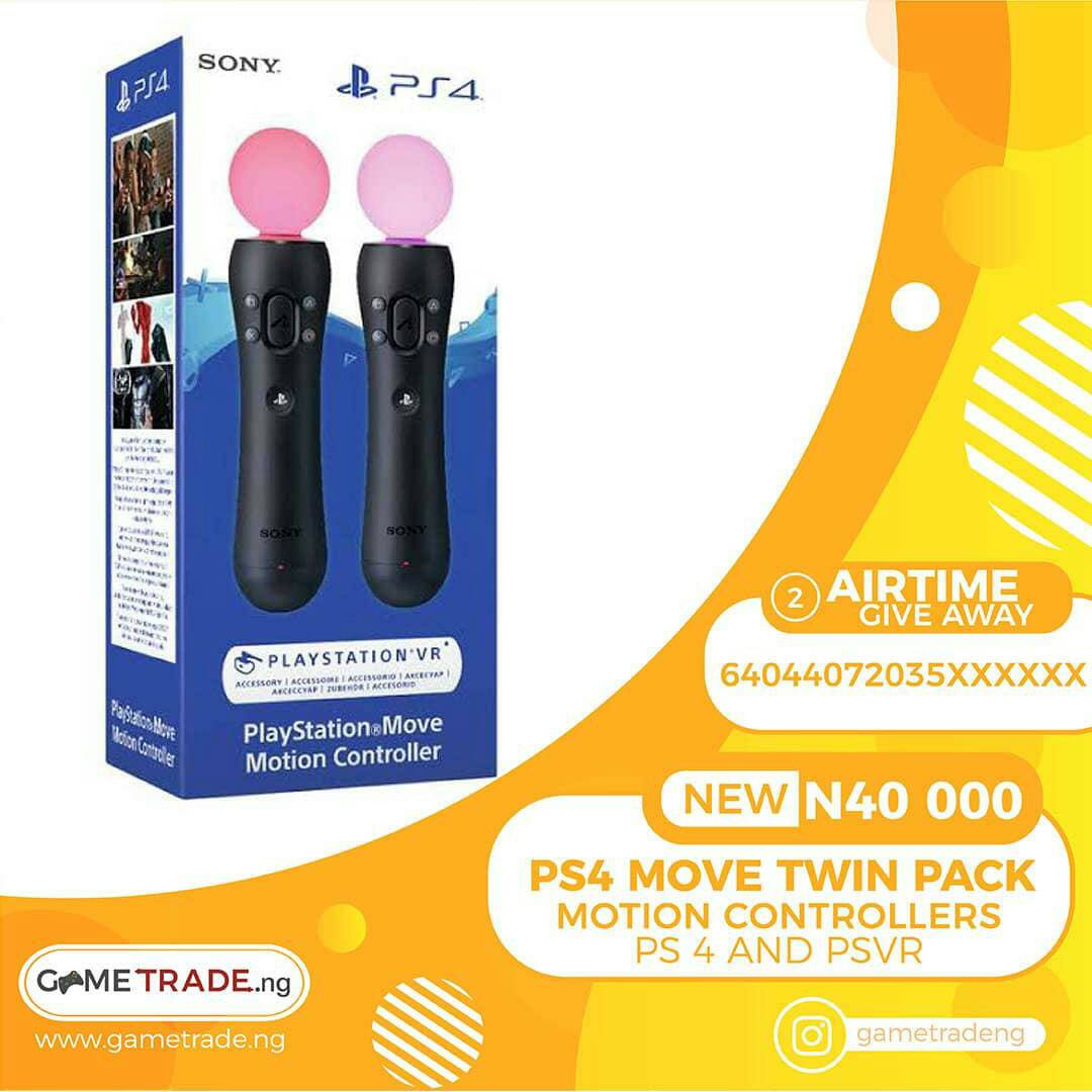 gametradeng's tweet photo. More of the airtime digits π
PlayStation move controller - N40 000
Like and tag your friends for the final digits, good luck π
#gametradeng #gamers #freeairtime #airtime #freebie #moregaming #giveaway #spendlessgamehard https://t.co/T1ICaI7PTb