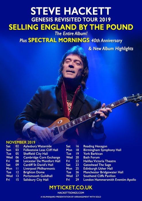 TheEvilJam's tweet photo. Steve Hackett – Live at the Royal Festival Hall on 25th October – UK Tour starts 2nd November https://t.co/VLtTWGARAl https://t.co/QoDJ41IfBQ
