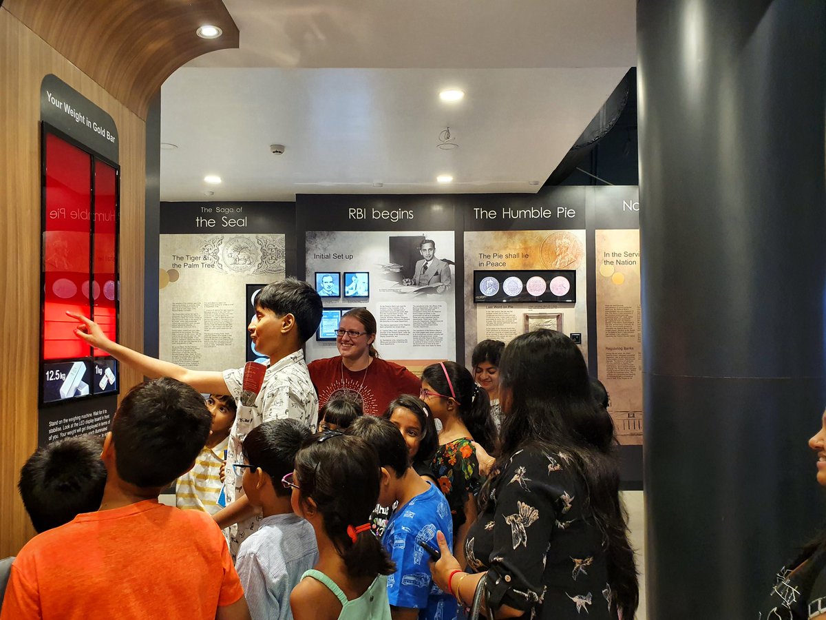 ArchaeoNomad's tweet photo. At @heritagewalkcal we launched our #MuseumsforKids program today with @chelsea_mcgill4 leading a #WalkingTour at the RBI #Museum in #Kolkata for 9-12 year olds. We loved working with kids. Hope more museums in the city will be willing to open their doors for this program. https://t.co/ahZ0VqXAv4