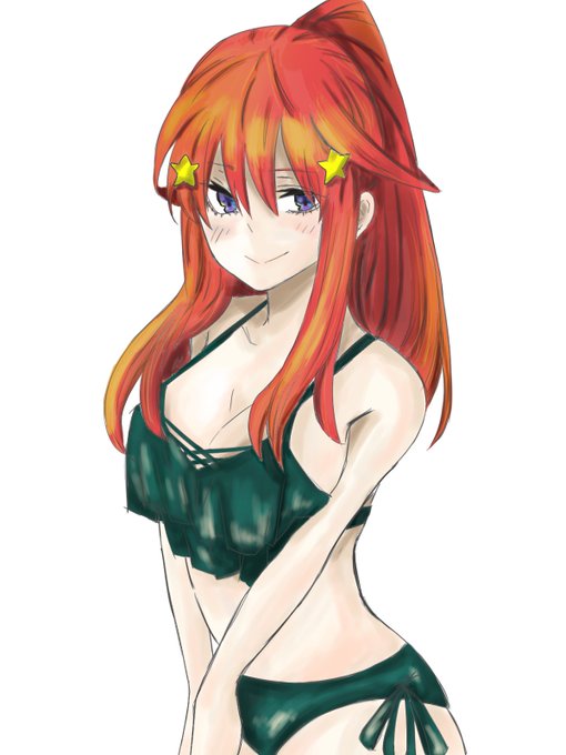 ささんがTwitterに投稿した中野五月(五等分の花嫁)のイラスト。