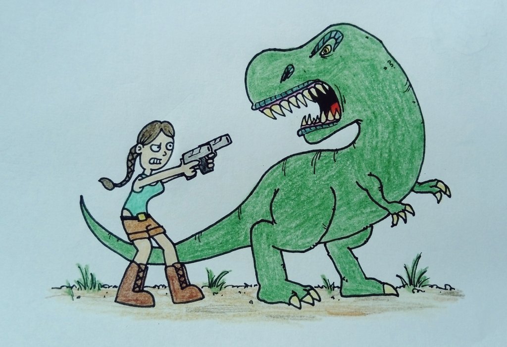 #MyUnpopularGamingOpinion
The current #TombRaider series places too much emphasis on killing people. There were always human foes, I know, but the older games where Lara battles more fantastic threats like monsters, dinosaurs, mummies, mutants, ghosts & gods are much cooler. 🦖🔫