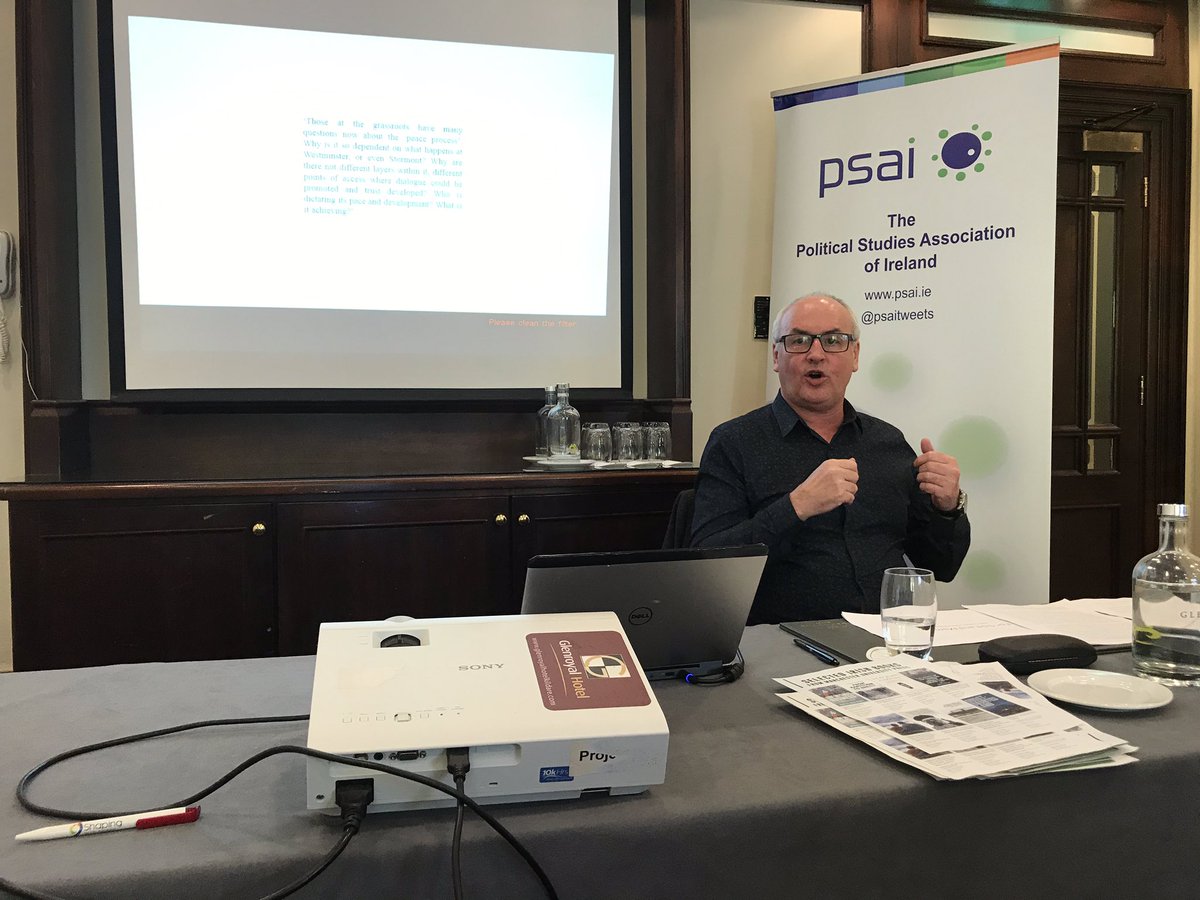 DrAaronEdwards's tweet photo. For God & Mammon | @SeanyBeau speaking about Ulster loyalists & the NI peace process @psaitweets #PSAI2019 https://t.co/nFrDkimKj8