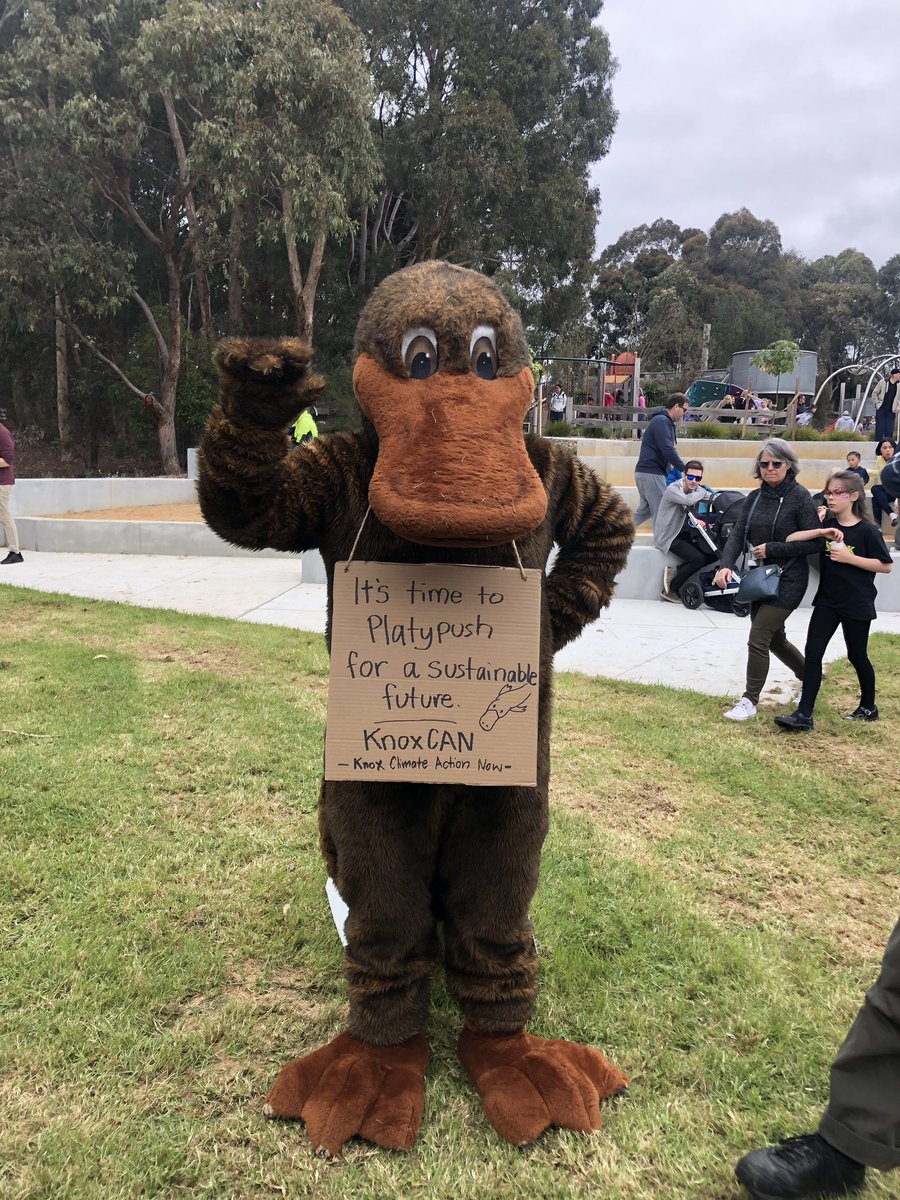 KnoxEnvironment's tweet photo. What a fantastic day at Stringybark Festival hanging out with these native animals and collecting hundreds of signatures towards the declaration of a climate emergency in knox. #knoxcan #knoxclimateactionnow #climateemergency https://t.co/kC4JEjZ3fD