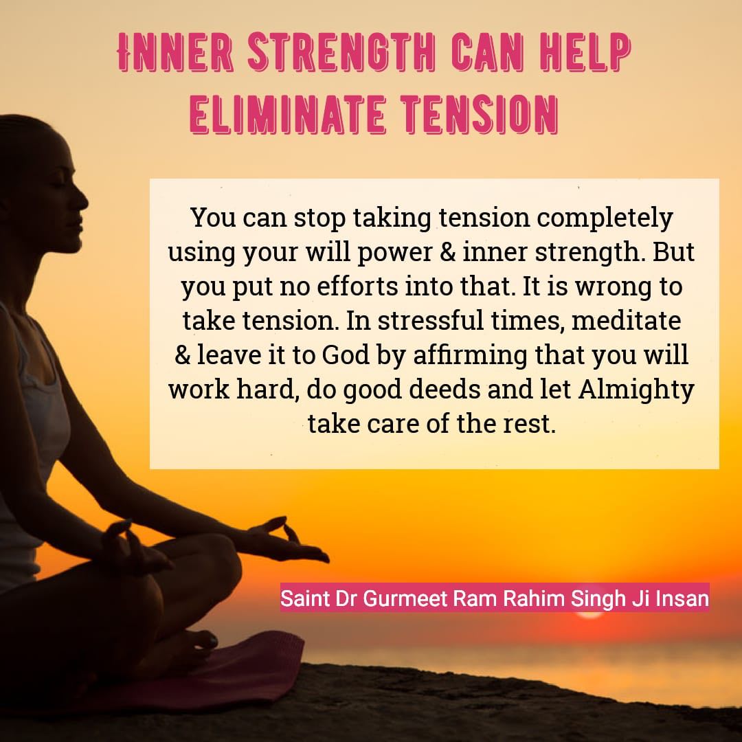 insanmukesh12's tweet photo. #HowToBeatStress do work hard don't take tension do meditation it keeps stress away @Gurmeetramrahim @derasachasauda https://t.co/fKX4YVoACE