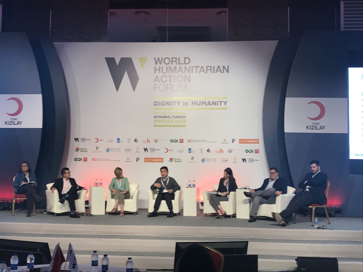 HSCollective's tweet photo. Discussing #financialaccess issues facing #nonprofits &amp; the #policy&amp; #technological solutions being devised to address these, including through #partnership and #innovation 
At #WHAF2019, with @Kizilay, @thfonline
#IslamicSocialFinance #MultistakeholderDialogue #regtech #fintech https://t.co/c7HJzpbfUC