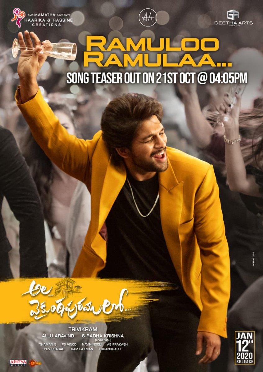 RahulBollu4's tweet photo. #RamulooRamulaa @alluarjun @iamSushanthA  🔥💪 https://t.co/JdNQScX1qD