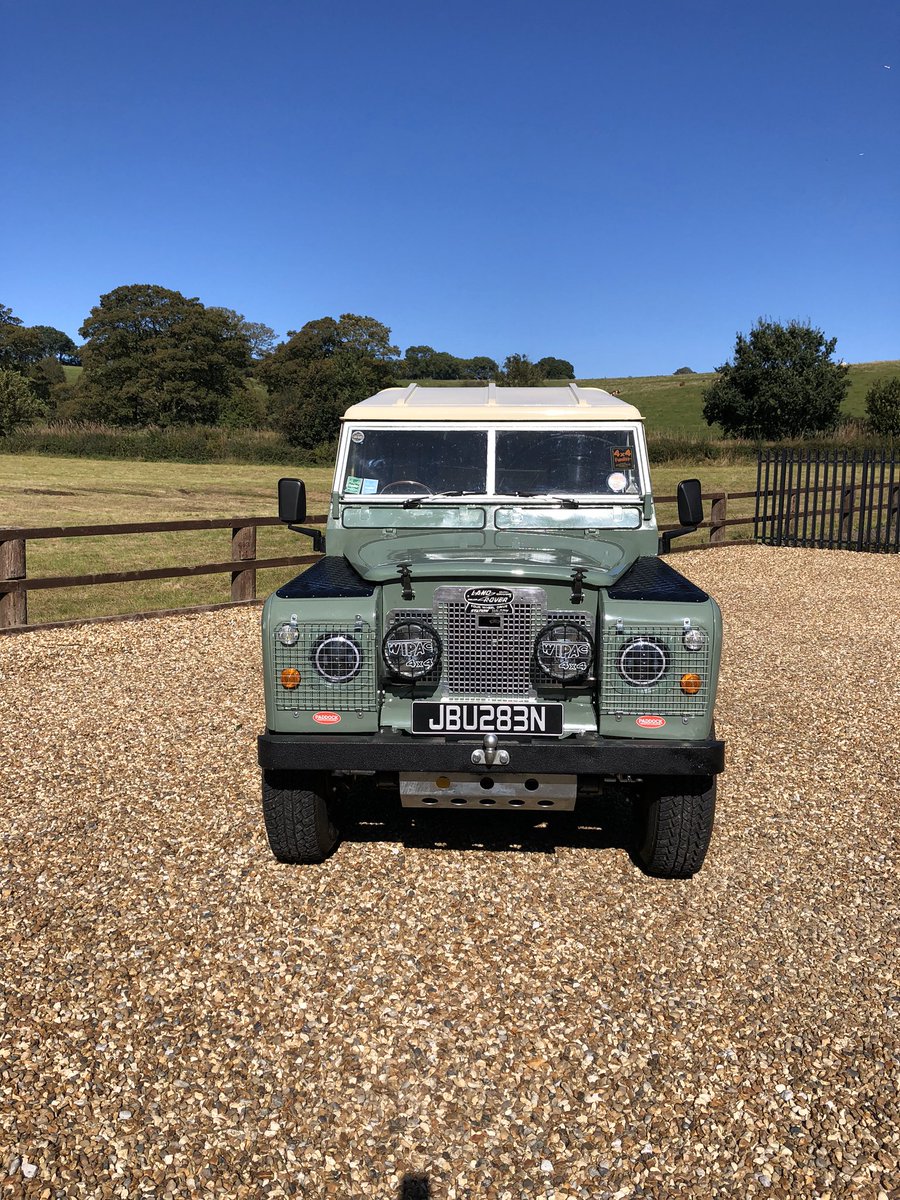 BunkerMat_com's tweet photo. #Millie 1975 RestoMod Series3 2 1/4 petrol. Original engine/ gearbox and axles. Just about everything else is new. Space needed for next project #ProjectV8 Β£13500 Ono. Many more images available. Andy@whitemosseco.org.uk https://t.co/cqzSccPGj3