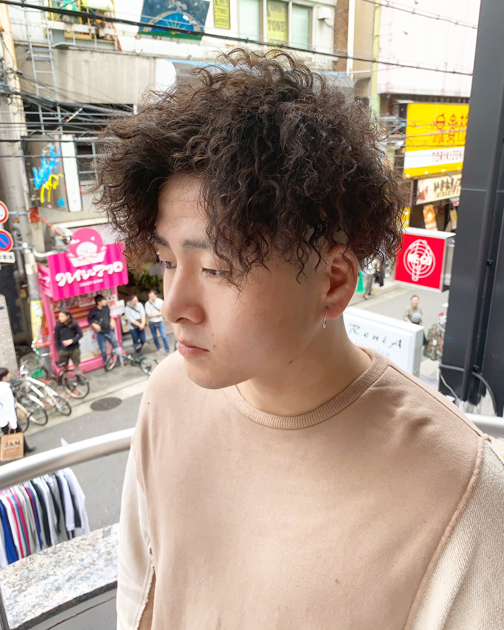 かなぺそ Madhand Osaka メンズツイストスパイラルパーマァァ ほぐしてボリュームmax いつもありがとねん 特殊系 派手髪 針金パーマ パーマ ハードパーマ ツイストパーマ ケアブリーチ 心斎橋 アメ村 トリックスとア かなぺそスタイル