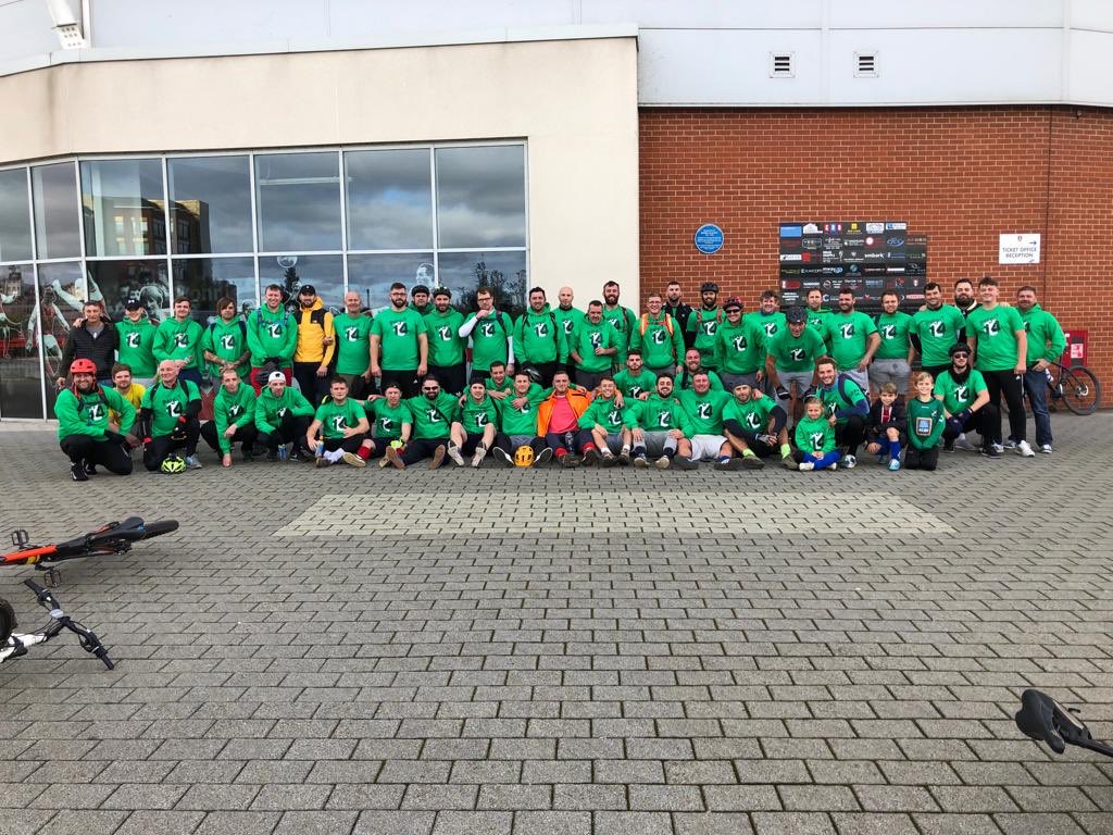 Dale Tonge is helping to raise funds to distribute across Barnsley & The Dearne Valley to improve mental health, well being and suicide prevention in a charity bike ride this morning! 

➡️ justgiving.com/crowdfunding/p…

#Project14 🚲