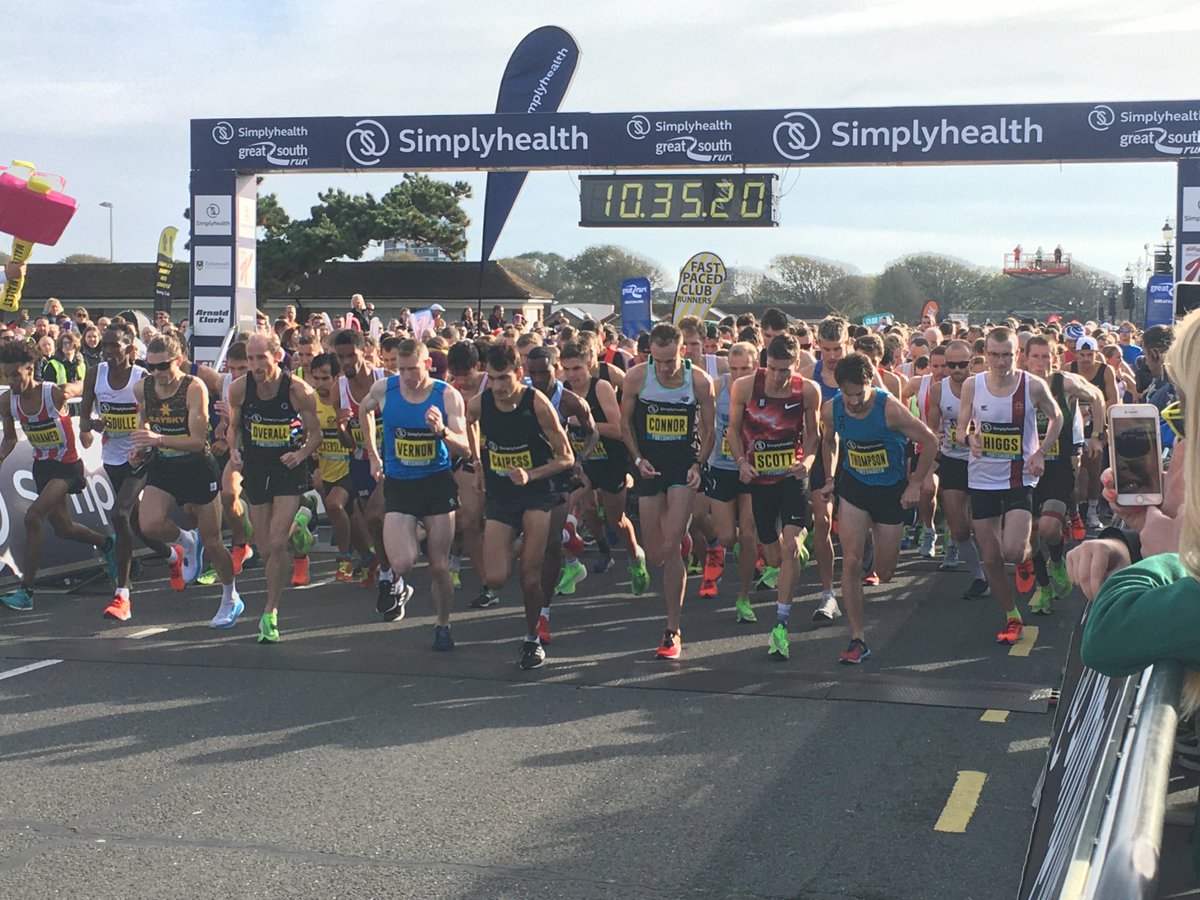 #GreatSouthRun 30th anniversary underway in Portsmouth ⁦<a href="/BBCSouthNews/">BBC Hampshire & Isle of Wight</a>⁩ South Today BBC1
