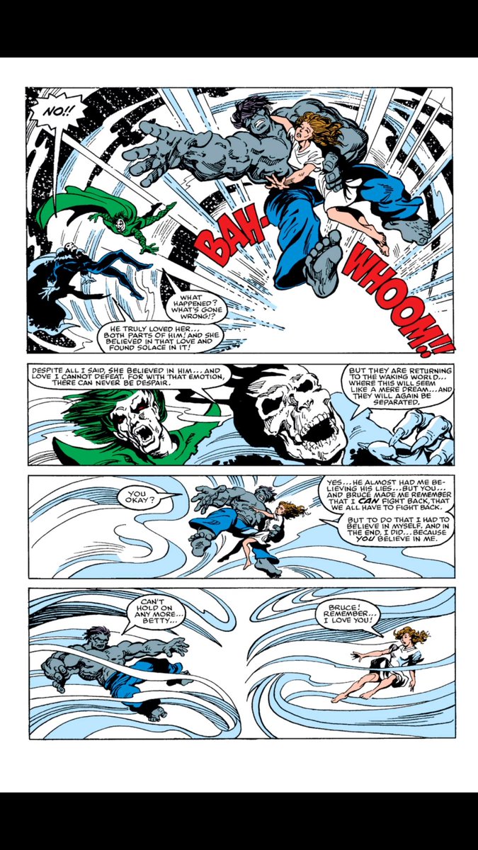 Nightmare and D'Spayre come together to work on the minds of Betty and Bruce. The villains soon discover the love between Betty , Bruce and  #Hulk is far to strong to be broken