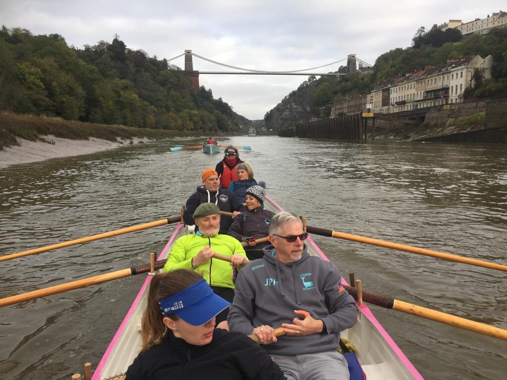 Clifton enjoying a row down the Avon Gorge 🐳🐳