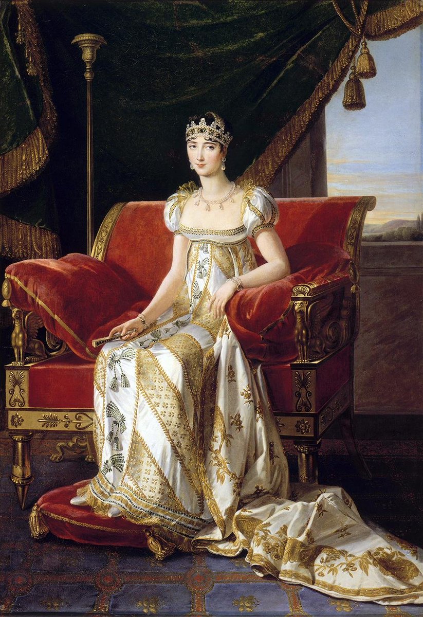 OldPortraiture's tweet photo. Born #OnThisDay in 1780: Imperial #FrenchPrincess  #PaulineBonaparte (1780-1825), Duchess of #Guastalla, sister of #Napoleon 

#Portrait by Marie-Guillemine #Benoist (1768-1826), 1808

#Bonaparte #Portraiture #Empire #FrenchArt #MarieGuillemineBenoist #WomenArtists
#Fontainebleau https://t.co/YrWvTvwhd6