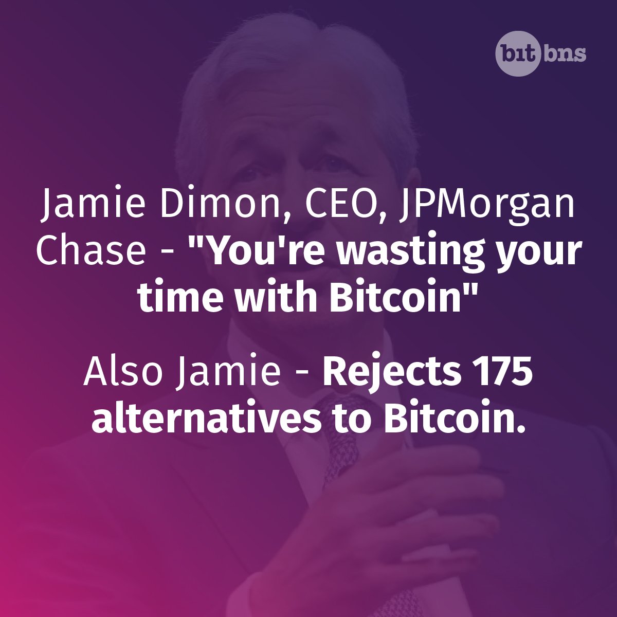 JPMorgan Chase is confused or what?

#TheFutureOfFinanceIsHere #Blockchain #Cryptocurrency #BitbnsInThailand