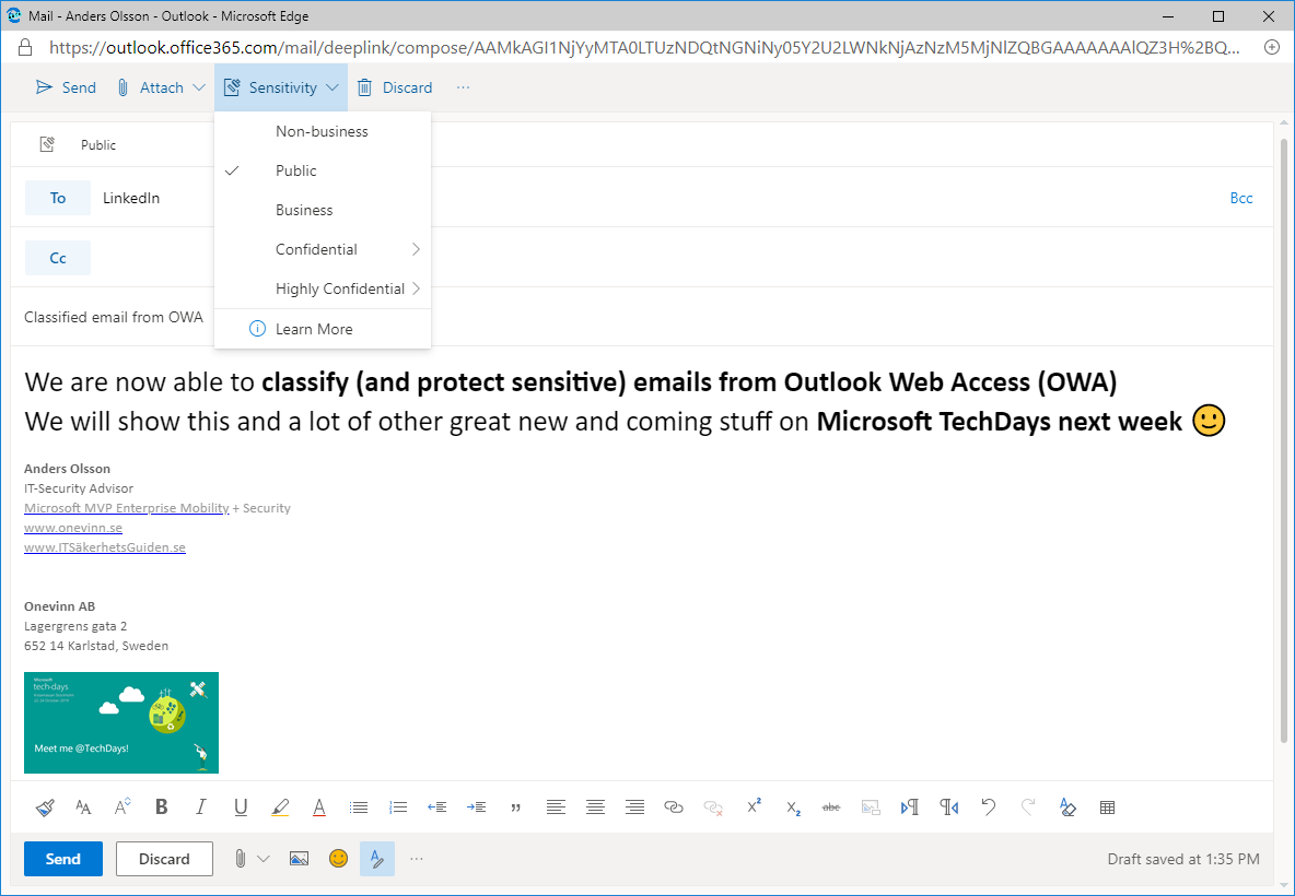 AndersPsYnet's tweet image. #MicrosoftInformationProtection #TDSwe