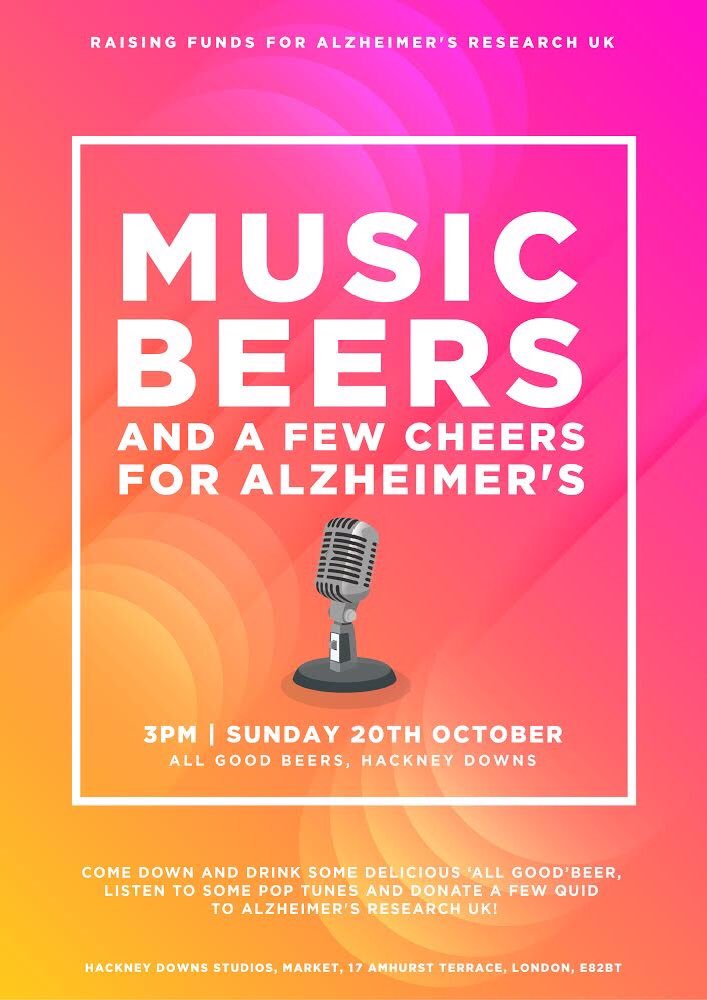 All_Good_Beer's tweet image. We’re raising a few quid today for @AlzResearchUK - 50p from every pint sold today will go to the charity. Live pop bangers from 3pm! Come and show your support! X